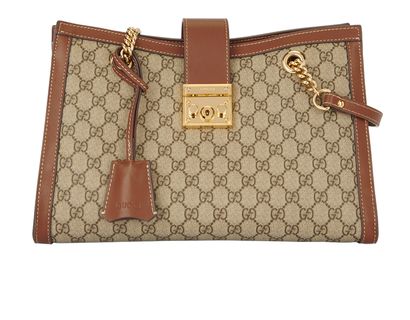 Gucci Padlock Medium Supreme Shoulder Bag, front view